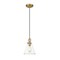 Z-Lite Harper 1 Light Pendant, Rubbed Brass & Clear 3034P8-RB - alternate 5